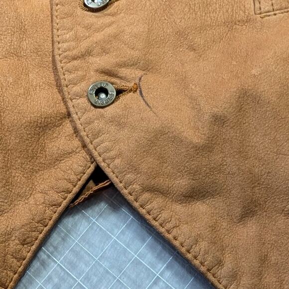 Esprit unisex light brown suede vest, size large, Western, Boho, Farmcore - Picture 11 of 12